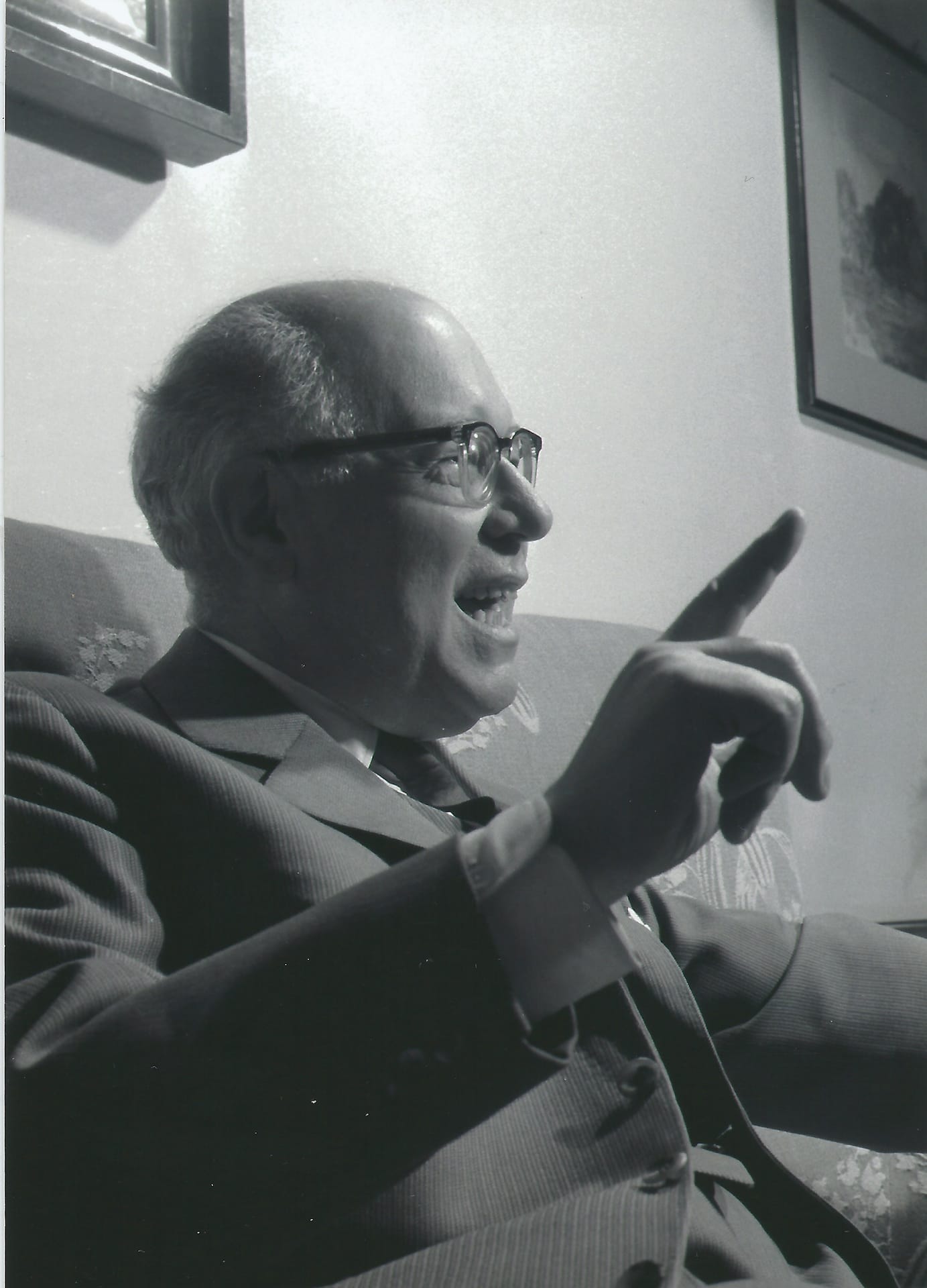 Ferenc Farkas at home in Budapest (1963)