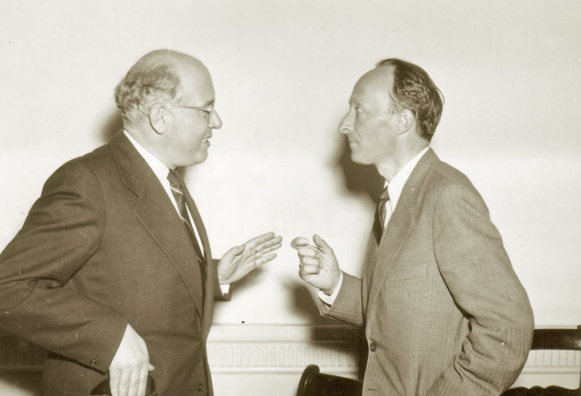 With the polish composer Witold Lutoslawski in Warsaw (1956)
