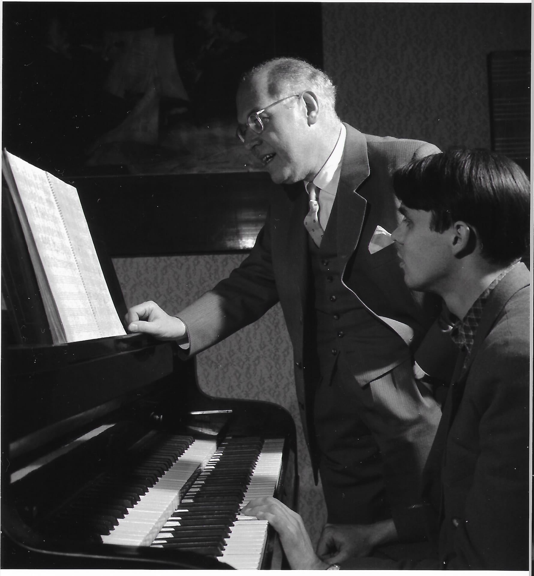 Ferenc Farkas with a student (1960)