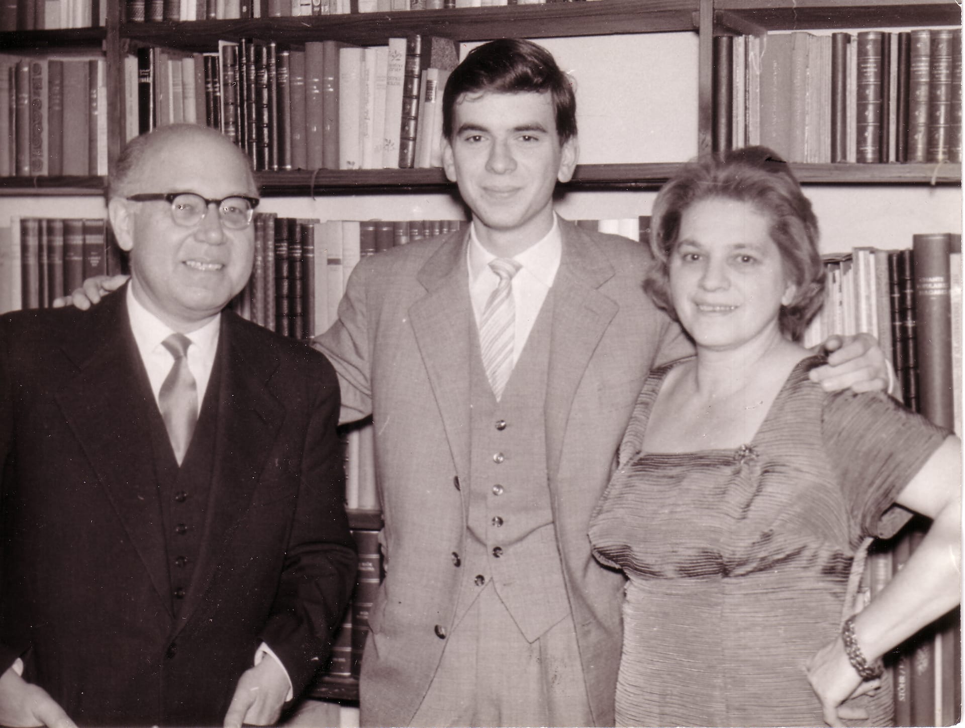 Ferenc Farkas, his son András and his wife (1962)
