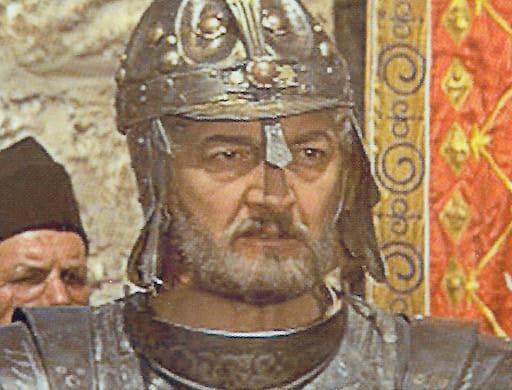 István Dobó captain of the fortress of Eger in the film Egri csillagok / Stars of Eger (1968)